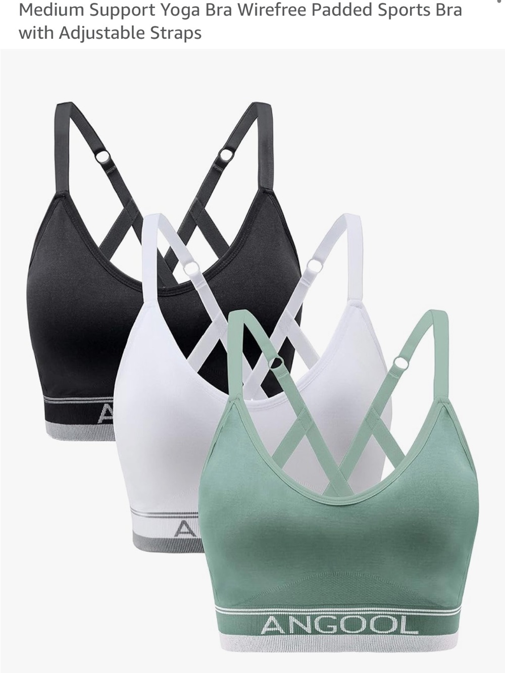 Angola sports bra set size large (Amazon)